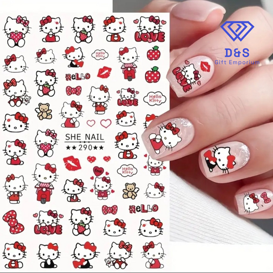 Hello Kitty Nail Art Stickers