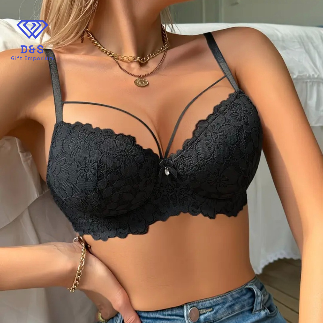 Floral Lace Front Bra