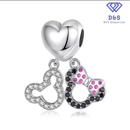 Mickey & Minnie Charm