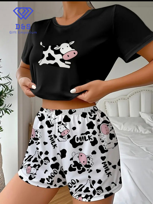 Cow Print Pyjamas
