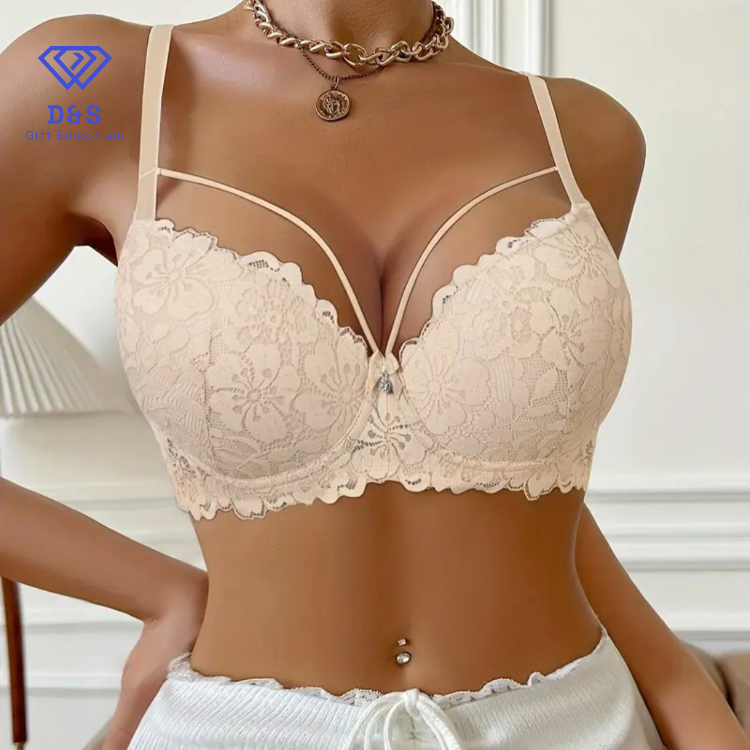 Floral Lace Front Bra