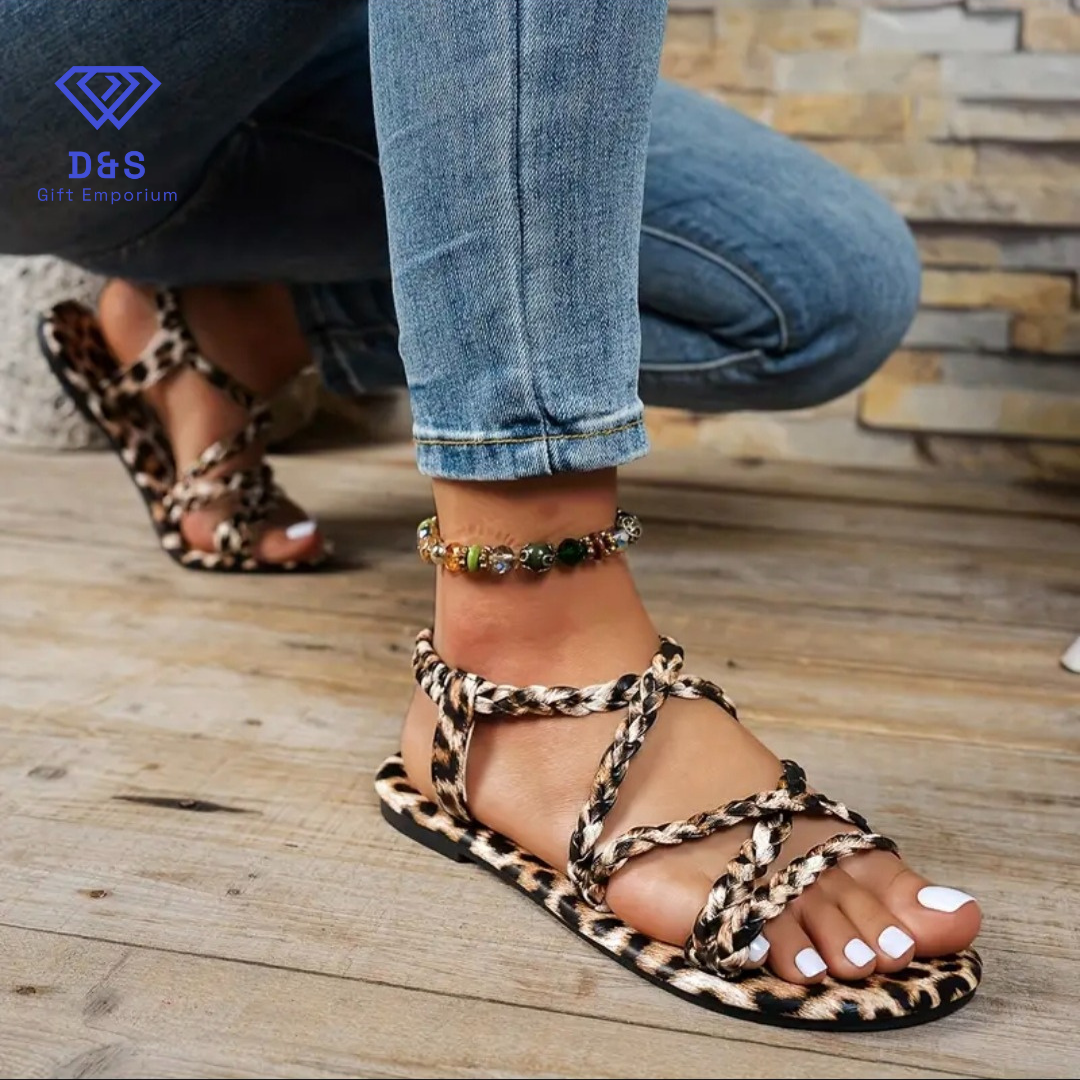 Leopard Print Sandals