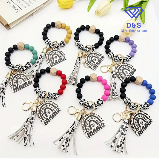 Mama Beaded Keyring