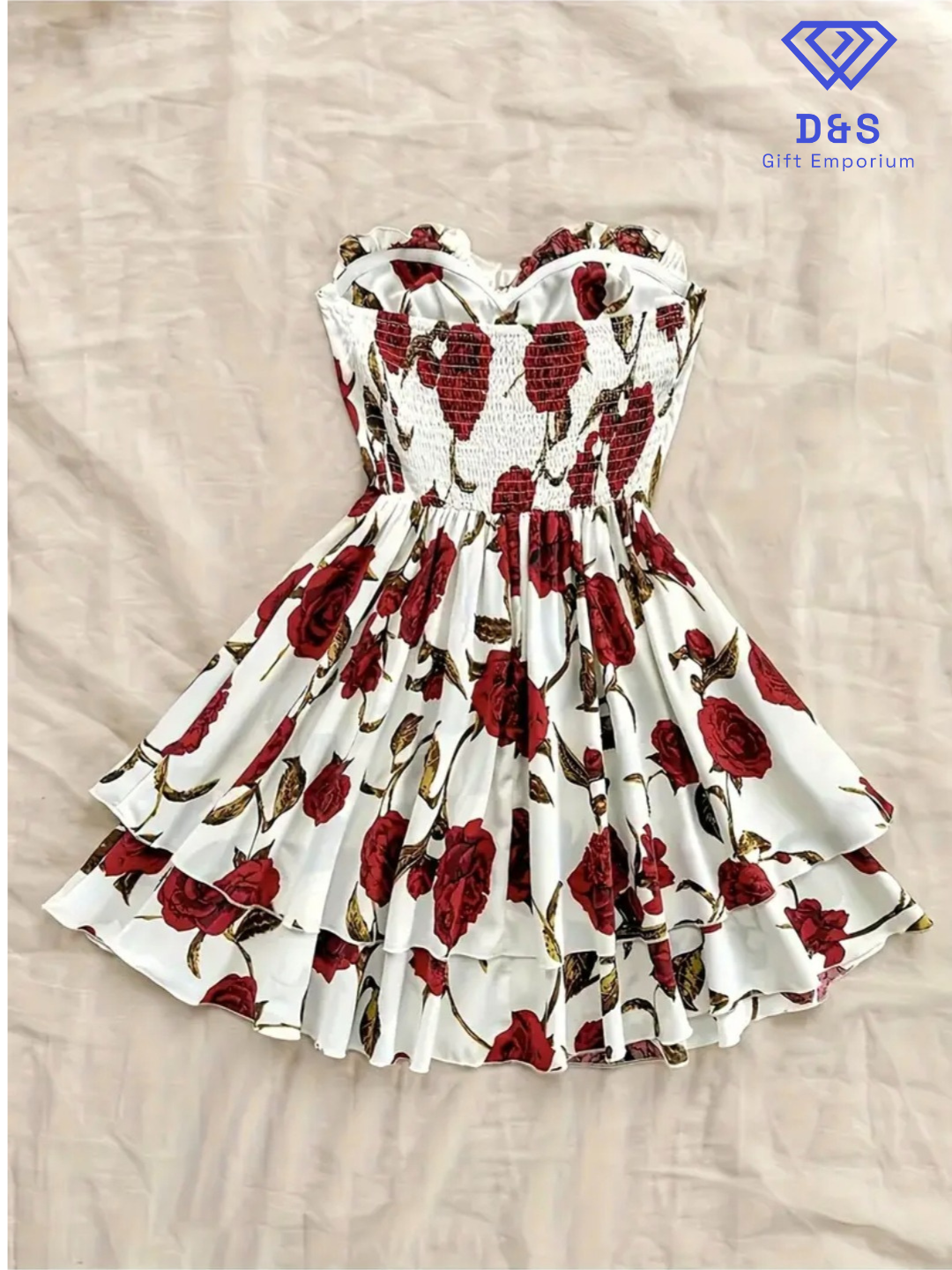 Plus Size Floral Tube Dress