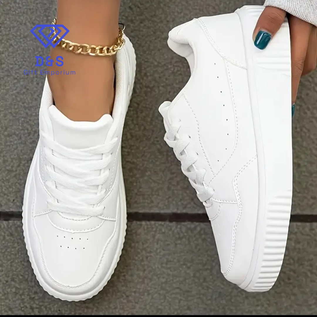 Low Top White Trainers