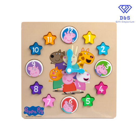 Peppa Pig Wooden Clock