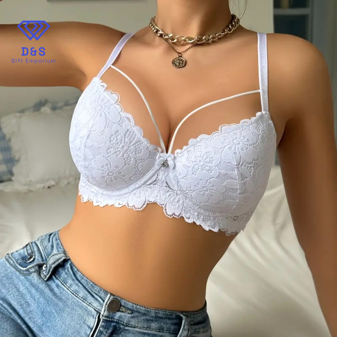 Floral Lace Front Bra