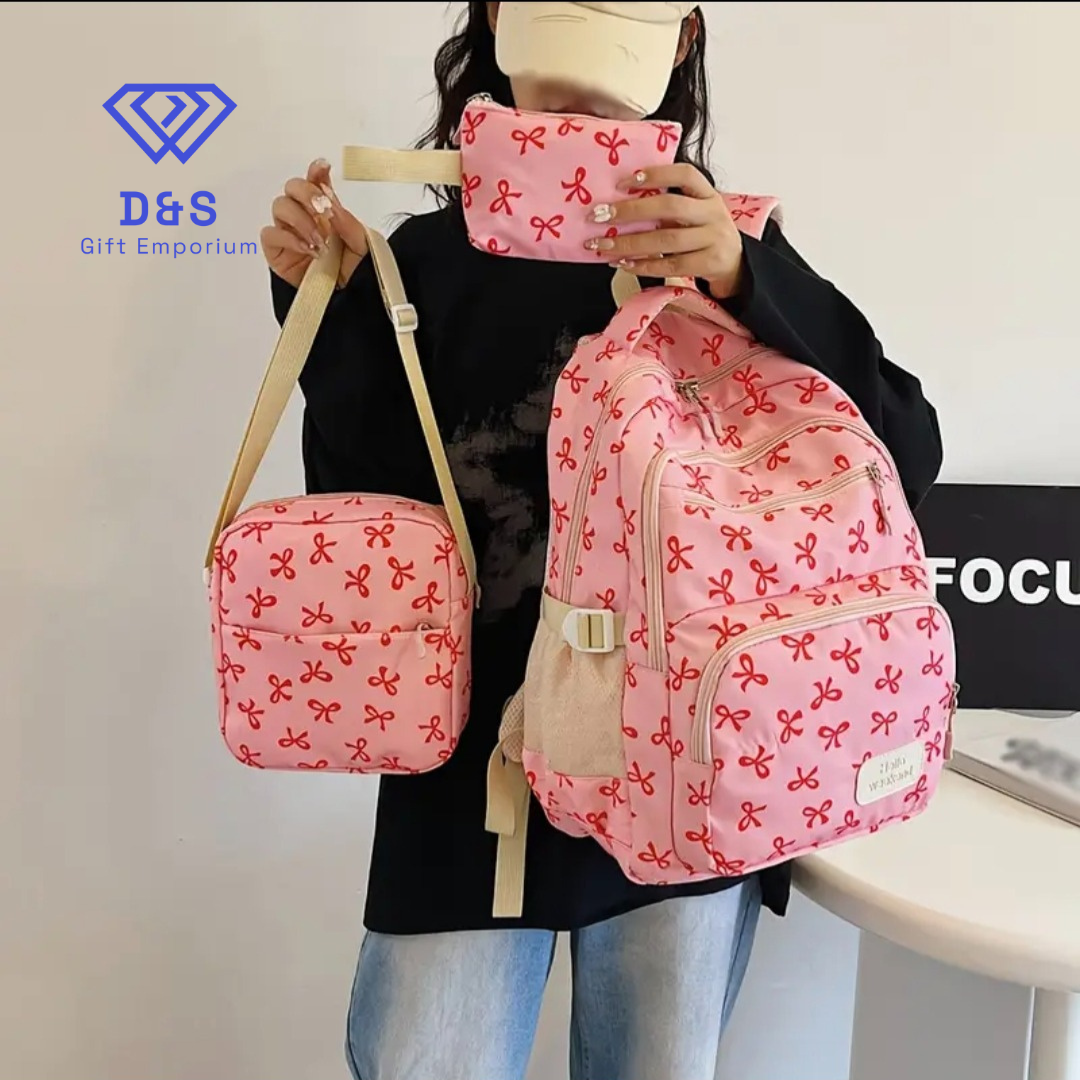 3pcs Bow Bag Set