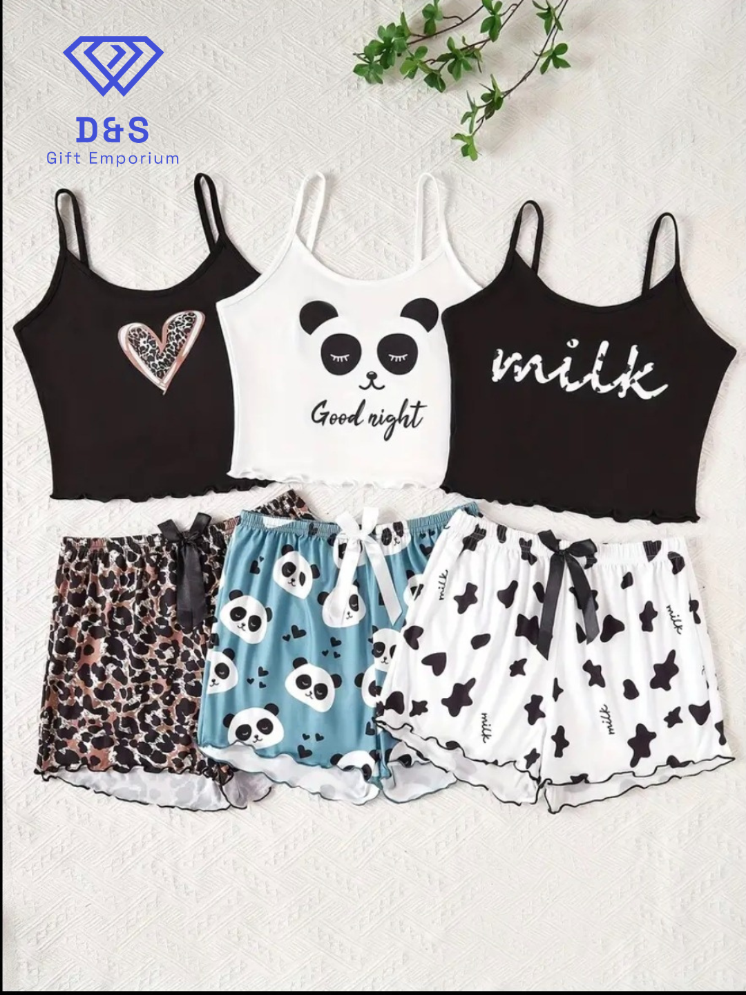 3 Pack Ladies Pyjamas