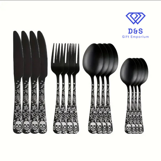 Skull & Rose Cuttlery Set