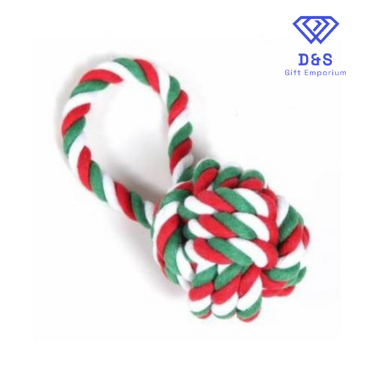 Green & Red Rope Dog Toy