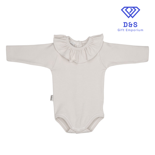 Long Sleeve Ruffle Collar Bodysuit