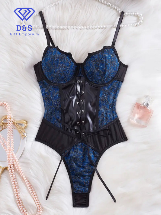 Luxe Lace Floral Trimmed Corset