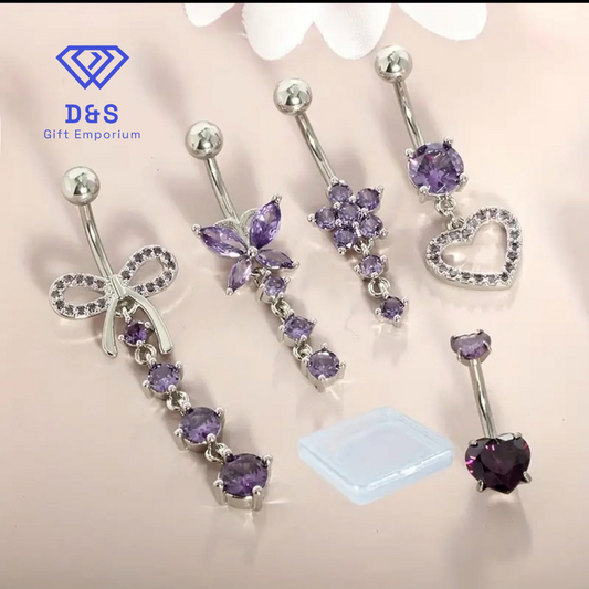 5pcs Belly Button Rings