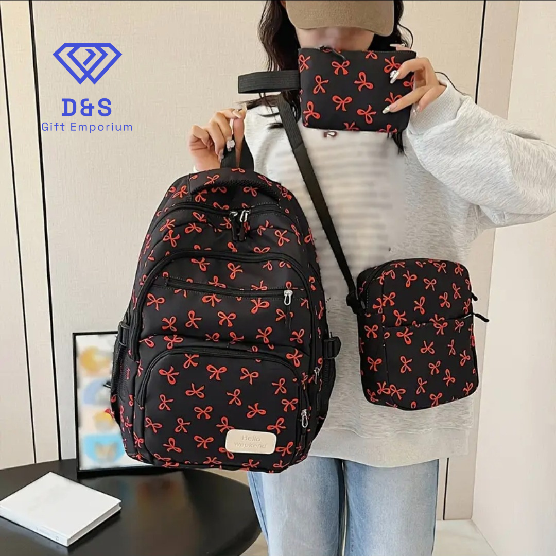 3pcs Bow Bag Set