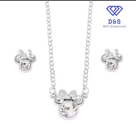Minnie Necklace & Earrings Set