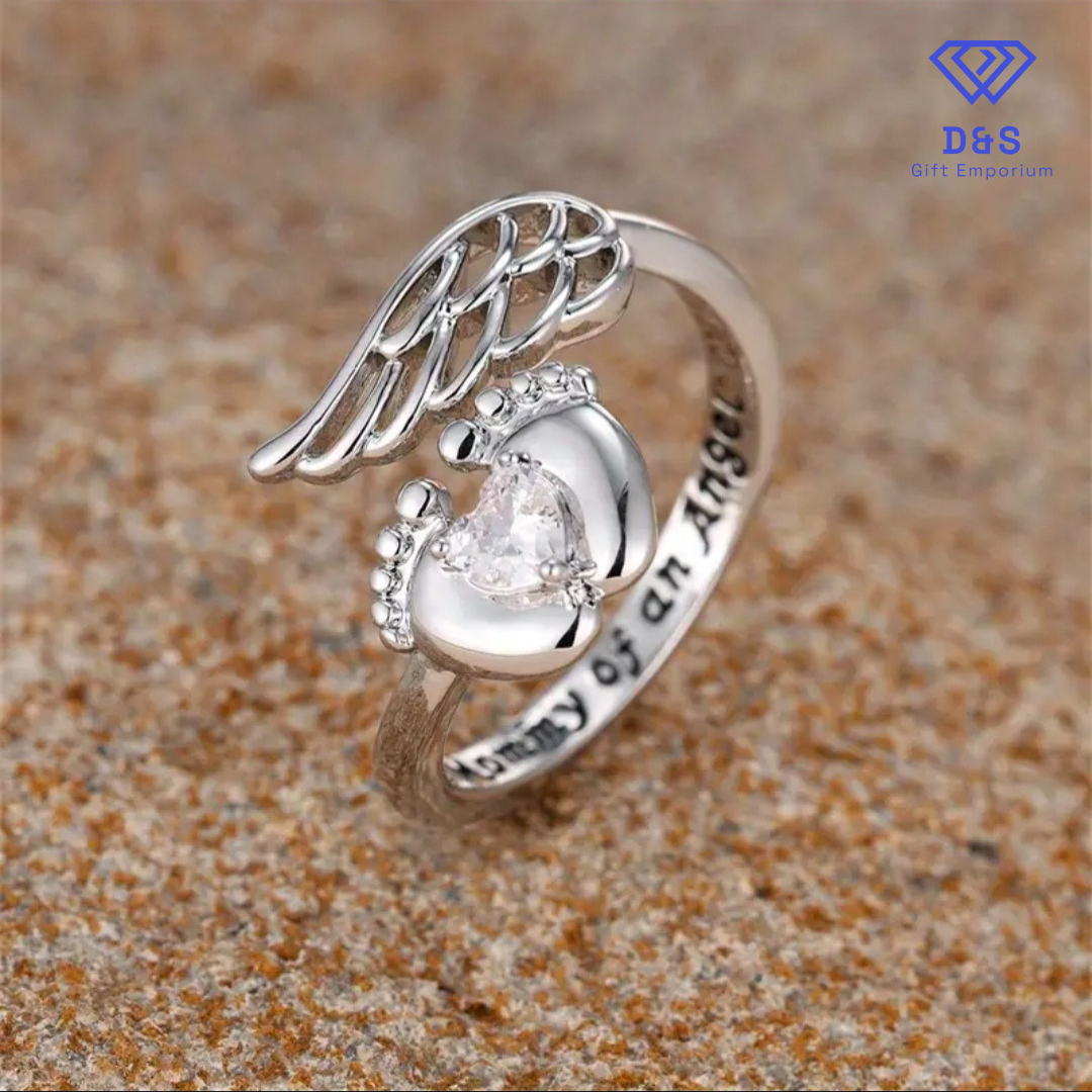 Mommy Of An Angel Adjustable Ring