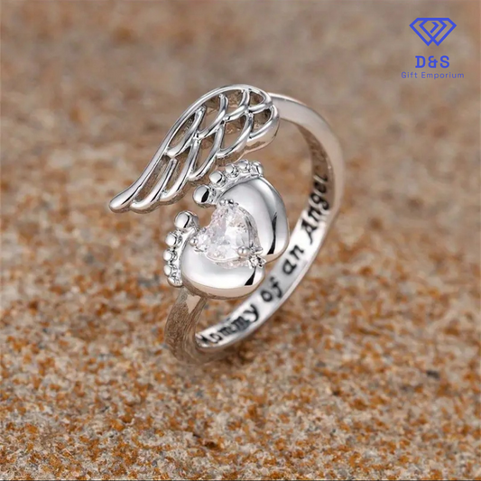 Mommy Of An Angel Adjustable Ring