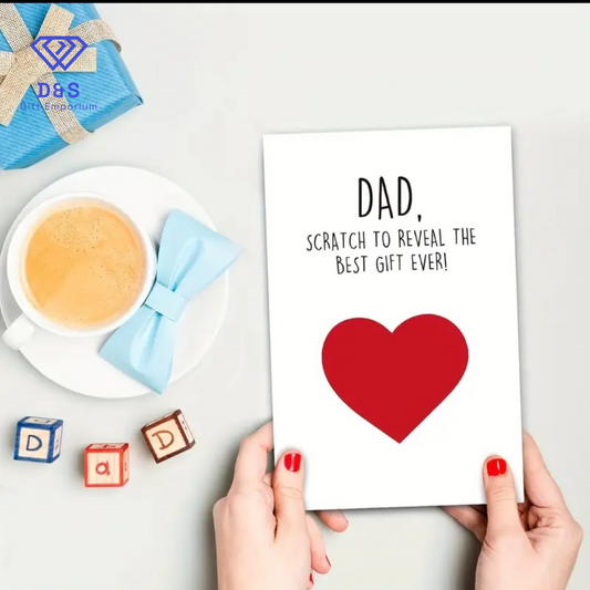 Dad Scratch Off Card