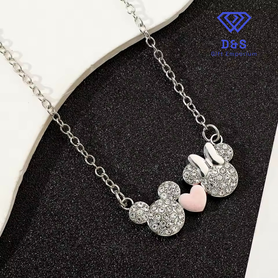 Mickey & Minnie Necklace