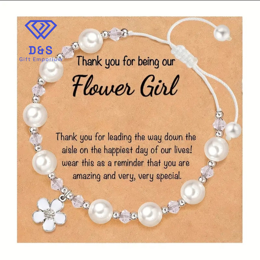 Thank You For Being Our Flower Girl Bracelet