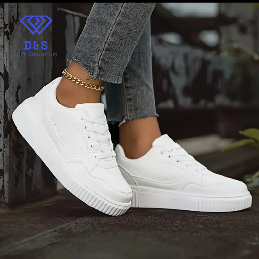 Low Top White Trainers