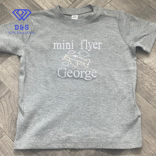 Mini Flyer Embroidered Tshirt