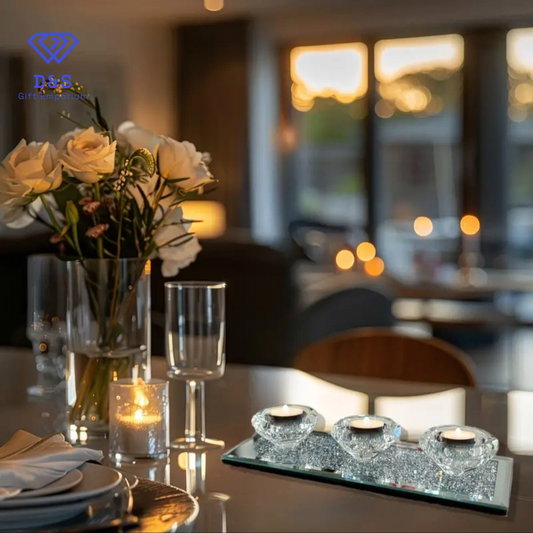 Crushed Diamond Candle Holder