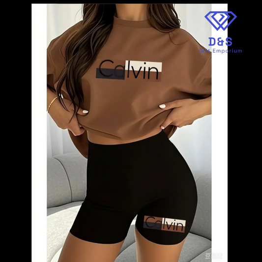 Calvin Tshirt & Shorts Set