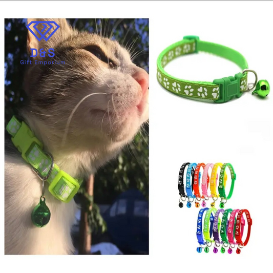 Paw Print Adjustable Collar