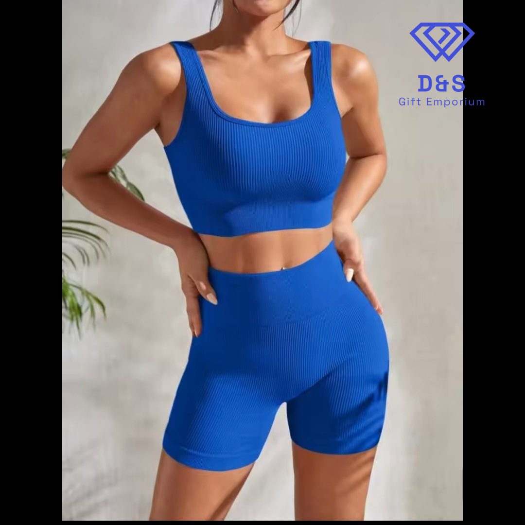 Seamless Ribbed Yoga Set