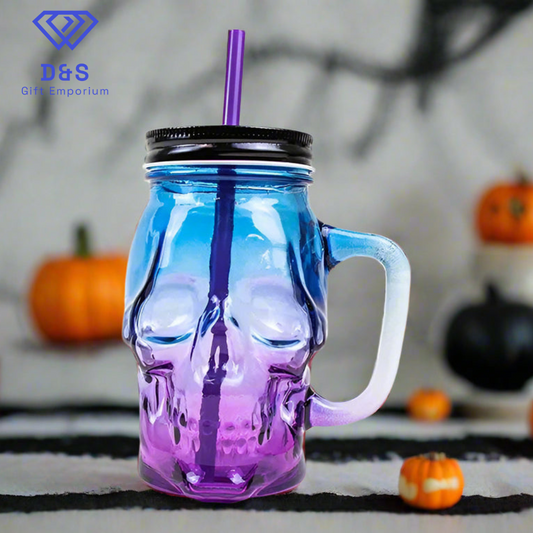 Glass Skull Jar