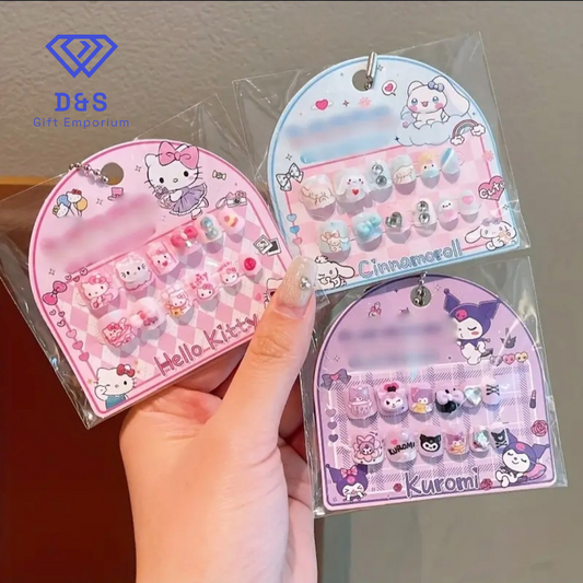 12pcs Hello Kitty Fake Nails