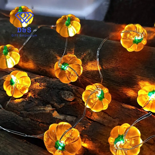 Pumpkin Shaped String Lights