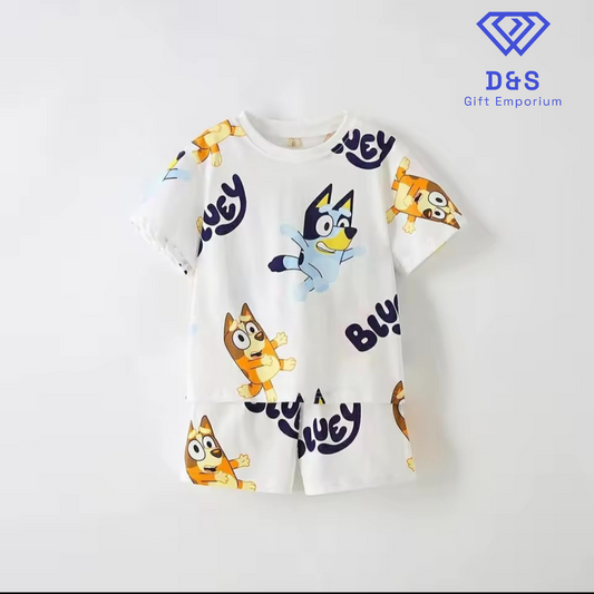 Bluey Tshirt & Shorts Set