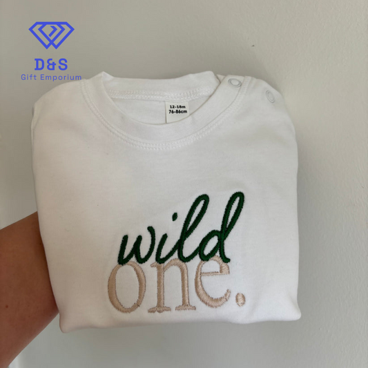 Wild One Embroidered Tshirt