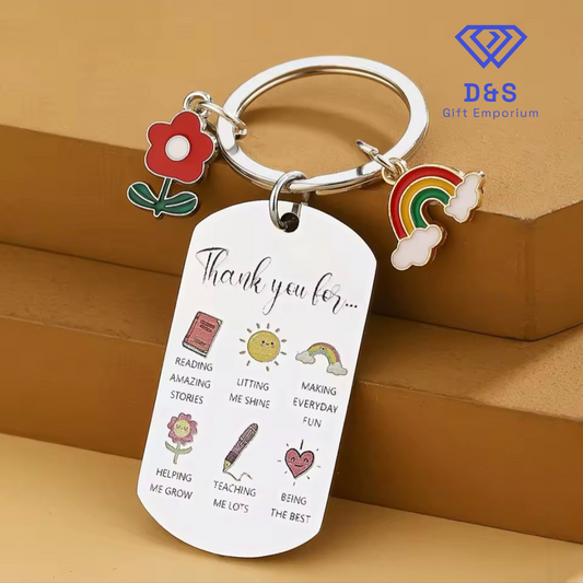 Thank You Teacher Keyring