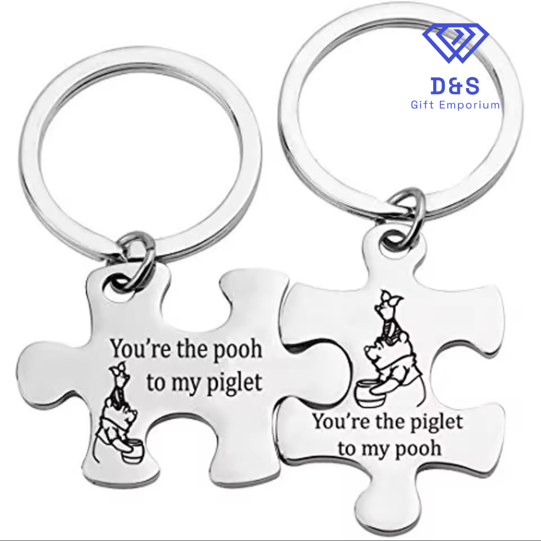 Winnie The Pooh Matching Keyrings