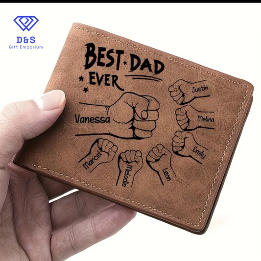 Personalised Best Dad Ever Wallet