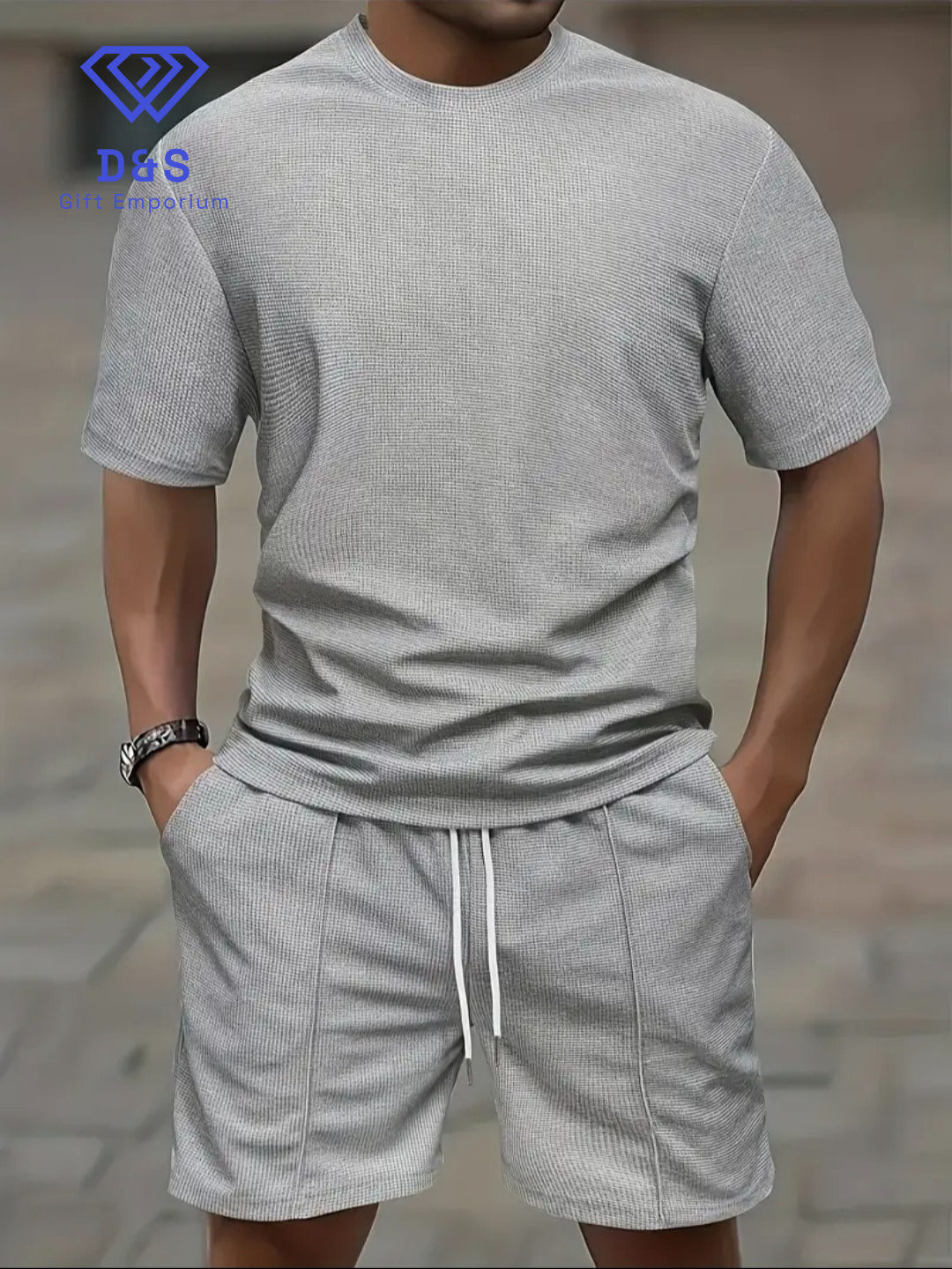 Mens Minimalist T-shirt & Shorts Set