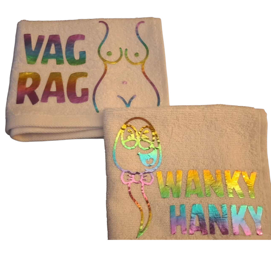 Wanky Handy & Vag Rag Towel Bundle