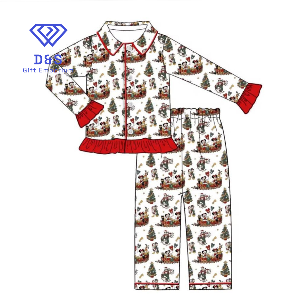 PRE Order - Embroidered Christmas Pyjamas