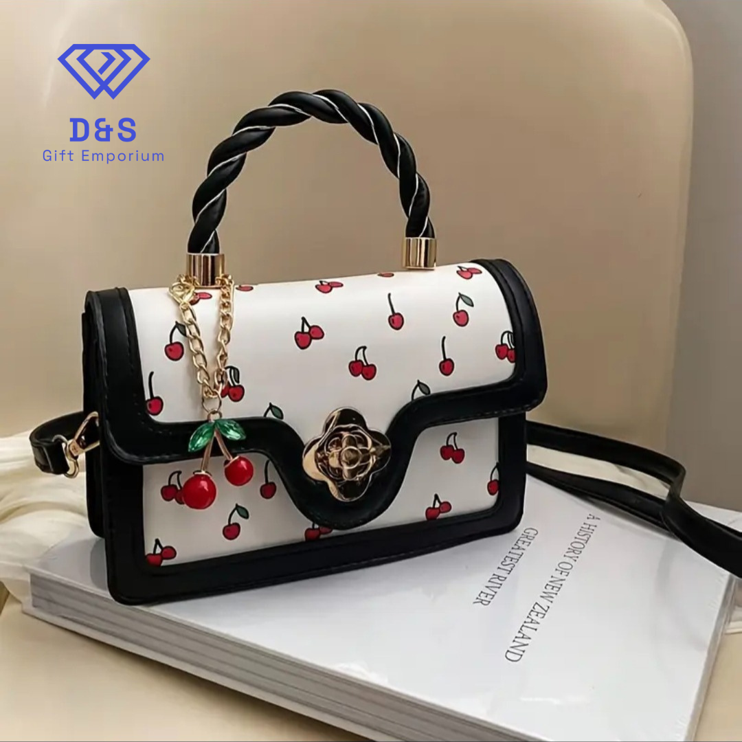 Cherry Print Handbag