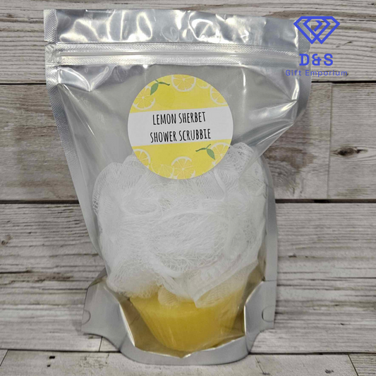Lemon Sherbet Shower Scrubbie