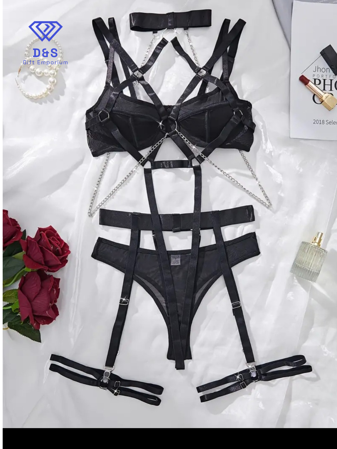 Ring Linked Lingerie Set